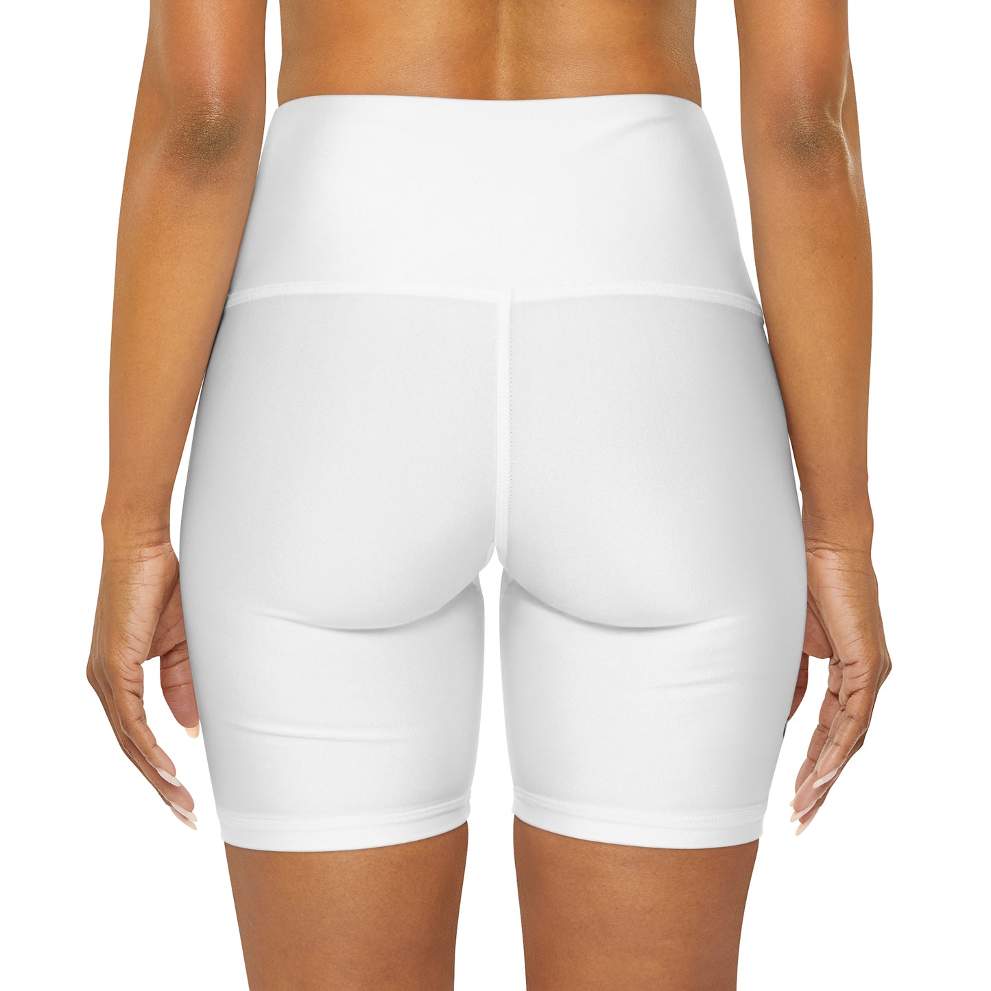 High Waisted Yoga Shorts (AOP)