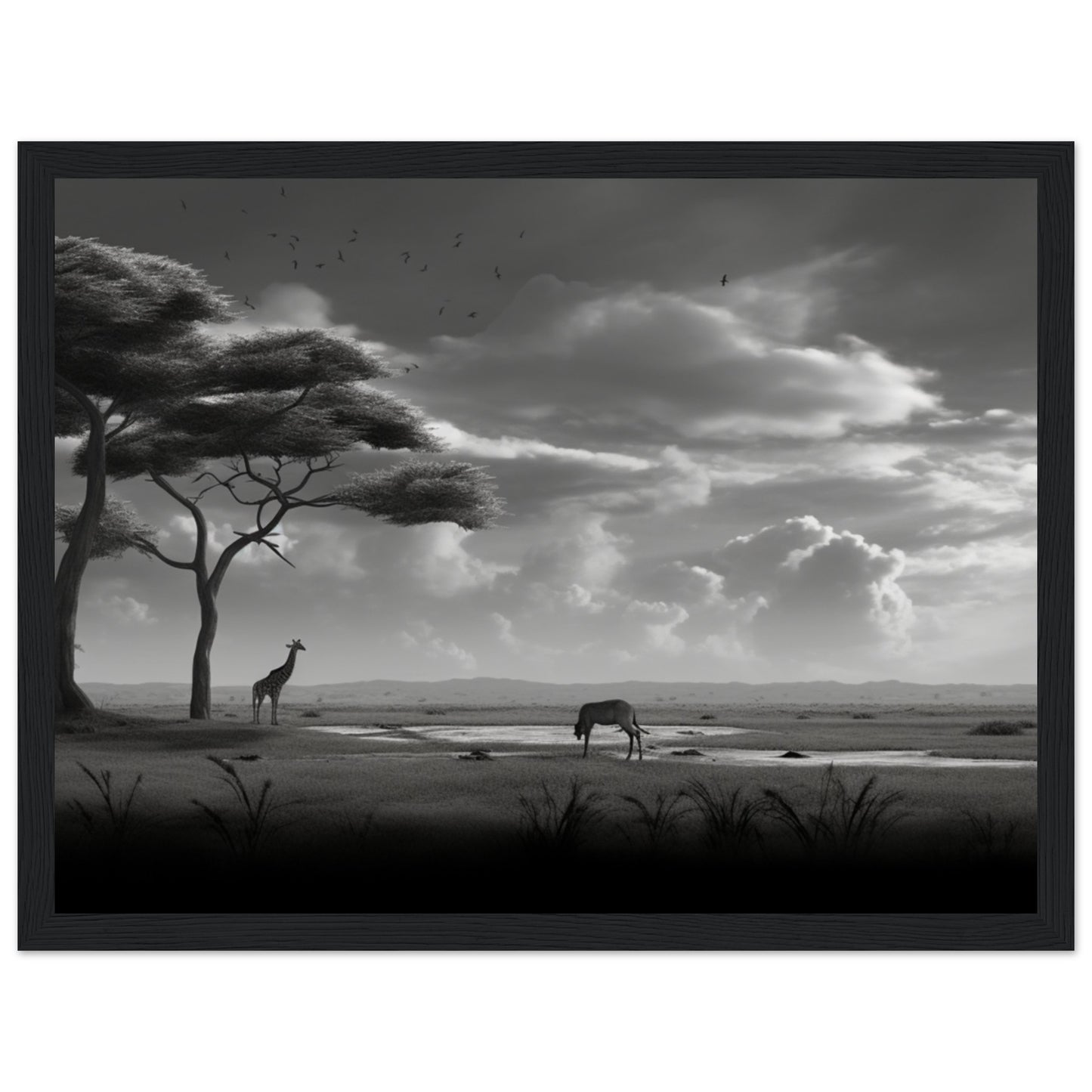 Premium Matte Paper Wooden Framed Poster