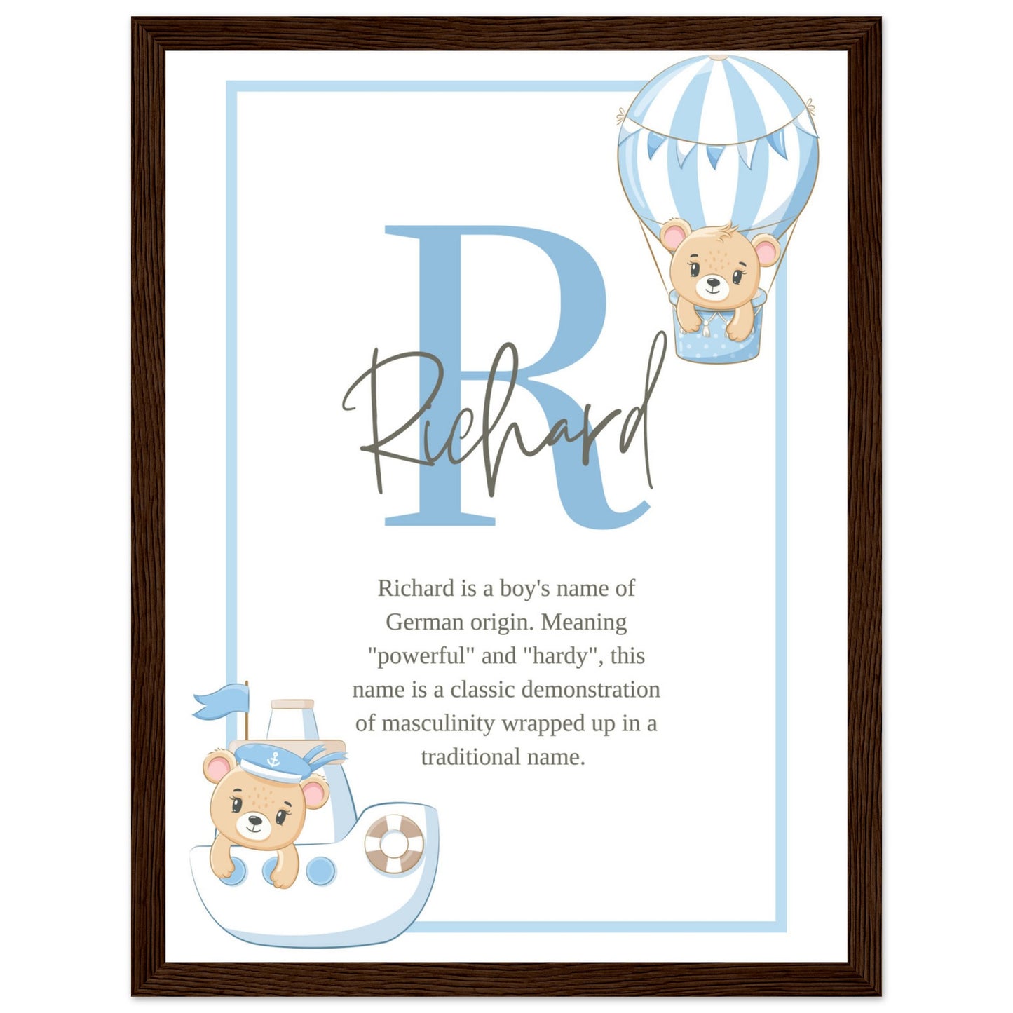 Premium Matte Paper Wooden Framed Poster