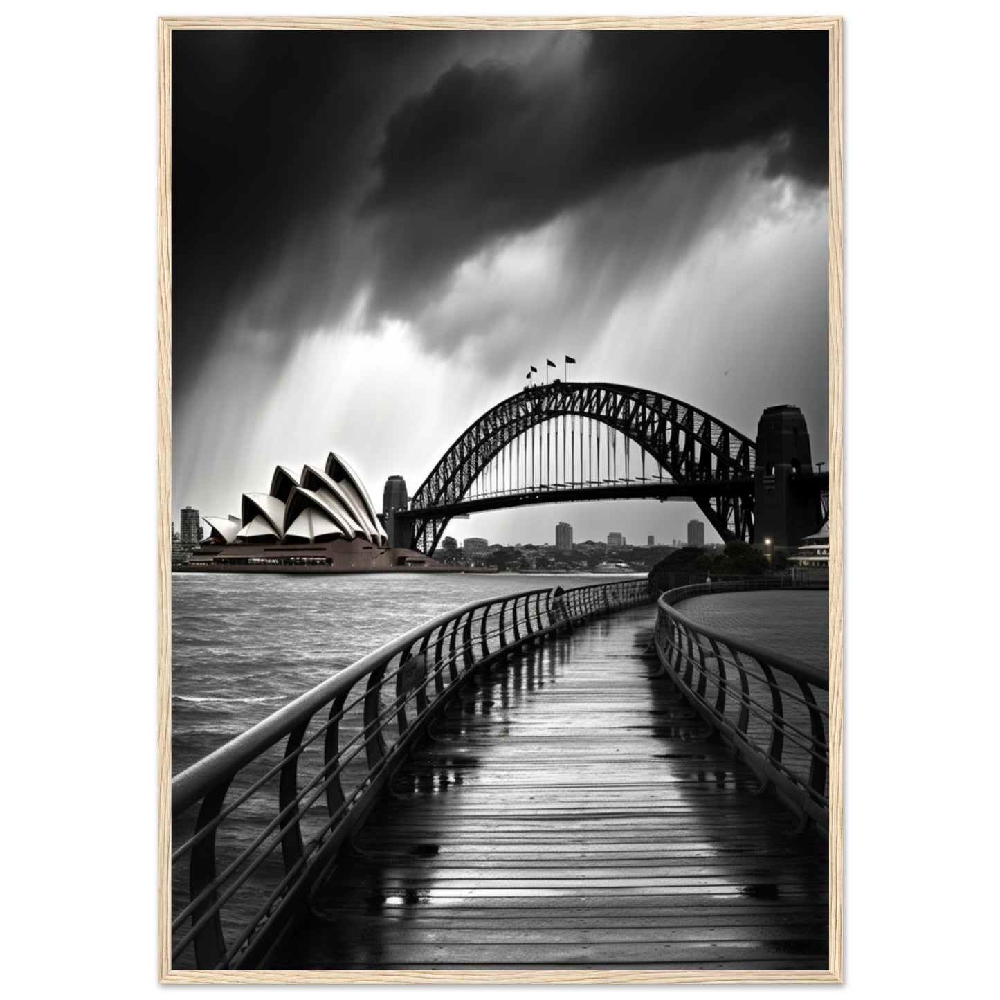 Premium Matte Paper Wooden Framed Poster