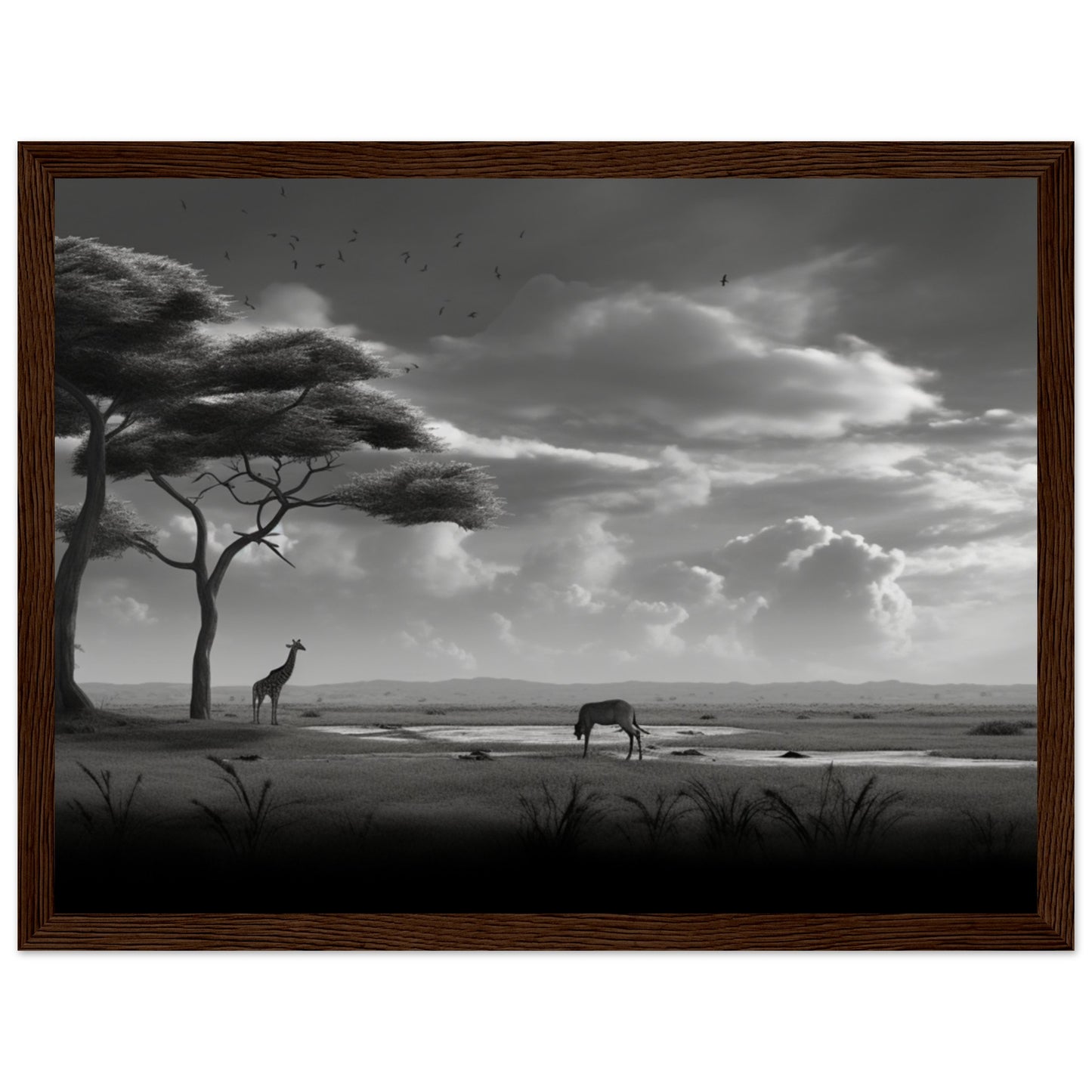 Premium Matte Paper Wooden Framed Poster