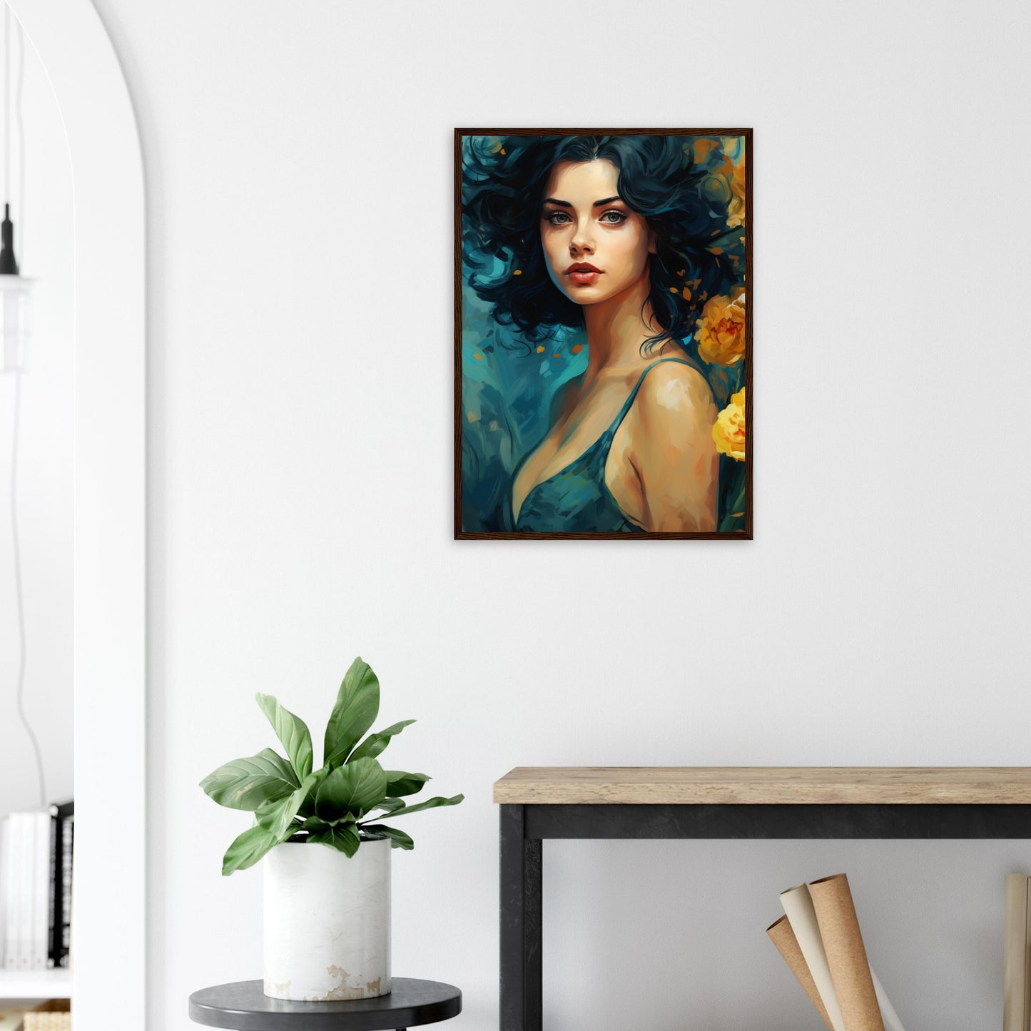 Premium Matte Paper Wooden Framed Poster