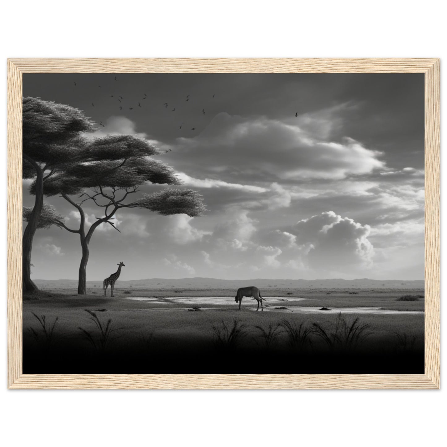 Premium Matte Paper Wooden Framed Poster